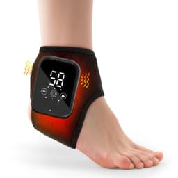 Wireless Electric Foot Ankle Vibration Massager Hot Compress Massage Support Ankle Brace Protector Plantar Fascia Muscle Relax