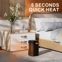 Portable Heater Desktop Room Warmer Fan With Remote Control Touchscreen PTC Ceramic Cooling & Heating Blower Fan For Home Office