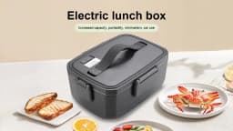 New Electric Lunch Box Portable With Thermal Bag 2L No Added Water Food Heater Box Bento Warmer for Travel Car Truck Home Office
