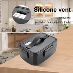 New Electric Lunch Box Portable With Thermal Bag 2L No Added Water Food Heater Box Bento Warmer for Travel Car Truck Home Office
