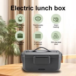 New Electric Lunch Box Portable With Thermal Bag 2L No Added Water Food Heater Box Bento Warmer for Travel Car Truck Home Office