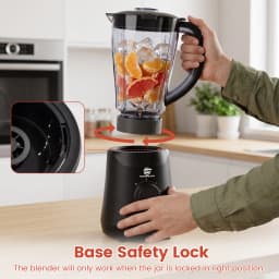 SUPERLEX 500W 2 in 1 Blender With 1.5L Glass Jar Powerful Performance 2 Speeds With Chopping Kneading Grinding Blender Fruit Mix
