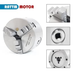 3 Jaw 4 Jaws CNC Lathe Chuck Self-Centering K11 80mm 100mm K12-100mm Manual Chuck Tool