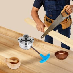 Wood Lathe Chuck 4-Jaw 3.78" Diameter Turning Machine Accessories Self-Centering Tool with Wrenches Screw for Woodworking