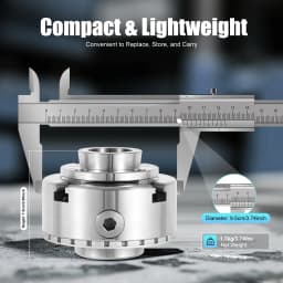 Wood Lathe Chuck 4-Jaw 3.78" Diameter Turning Machine Accessories Self-Centering Tool with Wrenches Screw for Woodworking