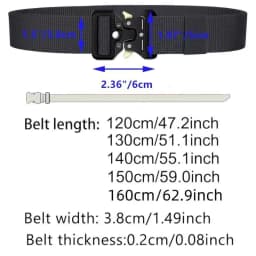 Large Size 160CM 120CM Nylon Belt - Military Automatic Buckle Outdoor Hunting Multi-functional Tactical Men's Leather Belt
