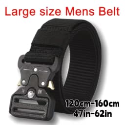 Large Size 160CM 120CM Nylon Belt - Military Automatic Buckle Outdoor Hunting Multi-functional Tactical Men's Leather Belt