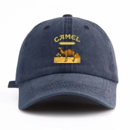 1pc Camel Print Washed Baseball Cap for Adults, Minimalist Retro Style Casual Soft Adjustable Dad Hat, Perfect As Gift