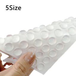 100-300pcs Self-Adhesive Clear Door Stop Rubber Damper Buffer Cabinet Bumpers Silicone Furniture Dots Cushion Protective Pads
