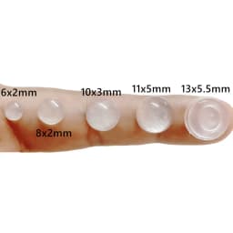 100-300pcs Self-Adhesive Clear Door Stop Rubber Damper Buffer Cabinet Bumpers Silicone Furniture Dots Cushion Protective Pads