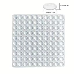 100pcs Soft Silicone Rubber Anti Slip Bumpers Feet Pads Damper Buffer Cabinet Bumpers Silicone Furniture Pads Drawer Door Pad