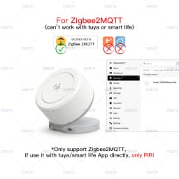 Tuya ZigBee 24G MmWave Radar Human Presence Detector MINI Occupancy Motion Sensor with Magnetic Plate for Smart Life Need Hub