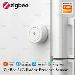 Tuya ZigBee 24G MmWave Radar Human Presence Detector MINI Occupancy Motion Sensor with Magnetic Plate for Smart Life Need Hub