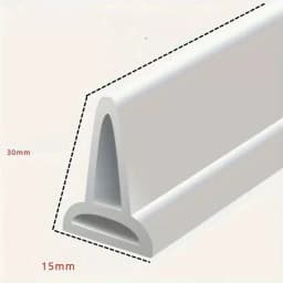 1pcs 1M Bathroom Shower Water Stopper Dam Barrier Seal Strip PVC Self-adhesive Practical Accessories