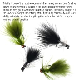 5pcs #12 Tungsten Bead Head Woolly Bugger Barbless Jig Nymph Streamers Fly for Trout Salmon Pike Bass Fishing Lure Baits