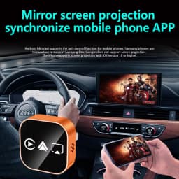 2026 Upgrade 4 In1 Wired to Wireless CarPlay Android Auto AirPlay Mirror Link Stable Bluetooth Adapter For Audi Benz Toyota VW