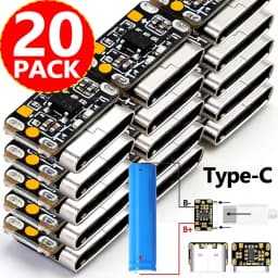 1-20PCS Mini Lithium Battery Charging Board Module 3.7V 4.2V 18650 Lithium Battery Charger Protection Board Type-C Interface
