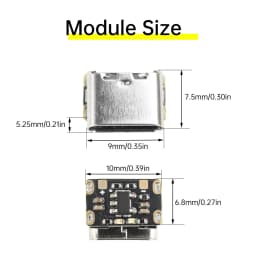 1-20PCS Mini Lithium Battery Charging Board Module 3.7V 4.2V 18650 Lithium Battery Charger Protection Board Type-C Interface