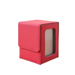 PU Window Collection Box Magnetic Closure Stain-resistant Trading Card Storage Box Moisture-proof with Lid Card Deck Box