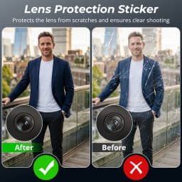 HIBloks LED Anti Glare Stickers Set For Ray-Ban Meta Gen 2 Wayfarer/Skyler/Headliner/Oakley Meta HSTN Smart Glasses Accessories