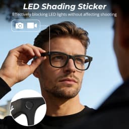 HIBloks LED Anti Glare Stickers Set For Ray-Ban Meta Gen 2 Wayfarer/Skyler/Headliner/Oakley Meta HSTN Smart Glasses Accessories