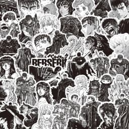 82PCS Berserk Stickers Guts DIY Diary Phone Case Handmade Scrapbook Aesthetic Stickers