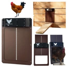 Automatic Chicken Coop Door Chicken House Door Light Sensor Farm Chicken Opener Pets Duck Cage Door Supplies Battery Powered