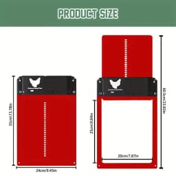 Automatic Chicken Coop Door Chicken House Door Light Sensor Farm Chicken Opener Pets Duck Cage Door Supplies Battery Powered