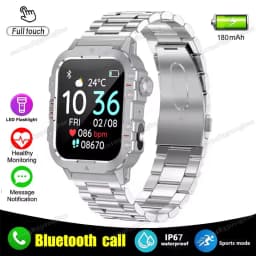 2026 New Military-grade Smart Watch Men GPS Flashlight 3ATM Waterproof Watch Bluetooth Call 100+Sport Outdoor Smartwatch Pk HT30