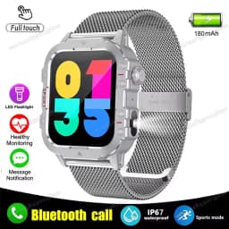 2026 New Military-grade Smart Watch Men GPS Flashlight 3ATM Waterproof Watch Bluetooth Call 100+Sport Outdoor Smartwatch Pk HT30