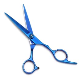 Hair Scissors 6" Japan Stainless Hairdressing Scissors Blue Hair Scissors Barber Shop Thinning Scissors Haircut Set Comb C1001