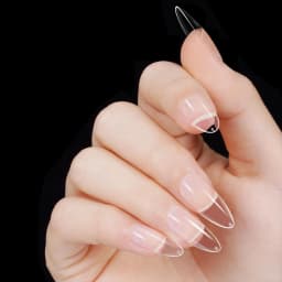 600pcs/box Clear Nail Tips Set, Medium/Long Coffin, Square, Almond, Stiletto, Oval, Round Shape, 10/12 Sizes, Press On Nails, Ma