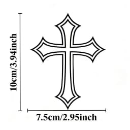 2pcs Creative Cross Motocycle Stickers for Motorbike Fairing Helmet Tailbox Fuel Tank Car Windows Scooter Universal Vinyl Decals