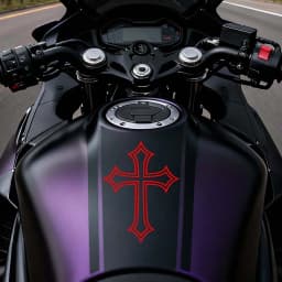 2pcs Creative Cross Motocycle Stickers for Motorbike Fairing Helmet Tailbox Fuel Tank Car Windows Scooter Universal Vinyl Decals