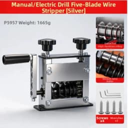 Manual Dual-drive Wire Stripper, Suitable For Precise Cutting And Stripping Of 1-17mm Scrap Wire And Copper Wire Cables