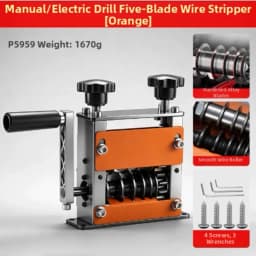 Manual Dual-drive Wire Stripper, Suitable For Precise Cutting And Stripping Of 1-17mm Scrap Wire And Copper Wire Cables