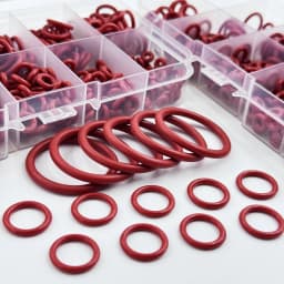 702/351pcs Silicone O-ring Set 10 Sizes Oil Heat Resistant Suitable For Cars Pipelines Circular rubber Sealing Ring Gasket Pad