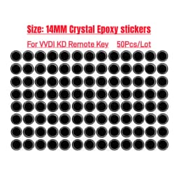 50Pcs/Lot 14MM Crystal Epoxy Stickers For VVDI KD Remote Key