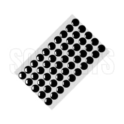 50Pcs/Lot 14MM Crystal Epoxy Stickers For VVDI KD Remote Key