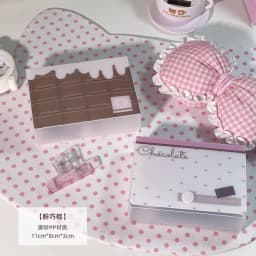 M5 Storage Box Organizer 3-inch Album Stickers Notes Idol Cards Photos Cute Name Card Holder Minimalist Style