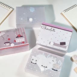 M5 Storage Box Organizer 3-inch Album Stickers Notes Idol Cards Photos Cute Name Card Holder Minimalist Style