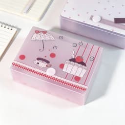 M5 Storage Box Organizer 3-inch Album Stickers Notes Idol Cards Photos Cute Name Card Holder Minimalist Style