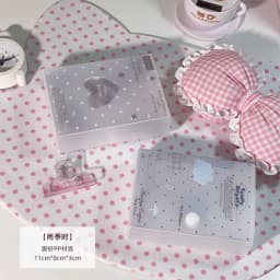 M5 Storage Box Organizer 3-inch Album Stickers Notes Idol Cards Photos Cute Name Card Holder Minimalist Style