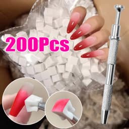 Mini Square Nail Art Sponge with 4 Claws Nail Gradient Brush Set Multipurpose Blush Gradient Sponges Beauty Manicure Supplies