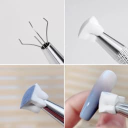 Mini Square Nail Art Sponge with 4 Claws Nail Gradient Brush Set Multipurpose Blush Gradient Sponges Beauty Manicure Supplies