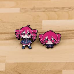 2pcs Anime Kasane Teto Enamel Pin Cartoon Characters Cute Girl Brooch Manga Badges for Backpack Clothes Lapel Decorative Props