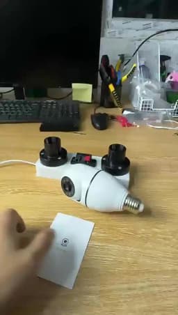 Bulb E27 Surveillance Camera Full Color Night Vision Automatic Human Tracking Zoom Indoor Security Monitor Wifi Miini IP Camera