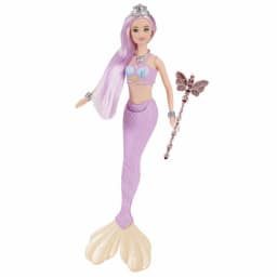 Cute Soft Light Light Music Mermaid 32cm Gentle Music Playhouse Toy Cartoon Children Gift Children Play