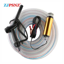 Portable Electric Submersible Pump 12V 24V Diesel Oil Water Sewage Water Transfer Pump Fuel Pump Kit for Car Camping Fishing RV