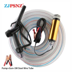 Portable Electric Submersible Pump 12V 24V Diesel Oil Water Sewage Water Transfer Pump Fuel Pump Kit for Car Camping Fishing RV
